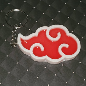 Custom Akatsuki Cloud Resin Keychain